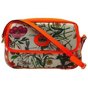 Gucci Flora handbag neon orange